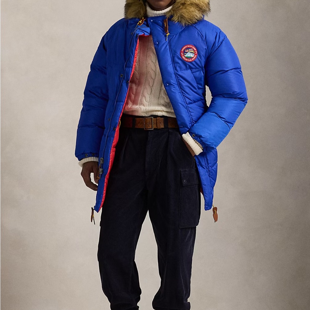 Polo by Ralph Lauren Red and Blue Puffer Jacket
